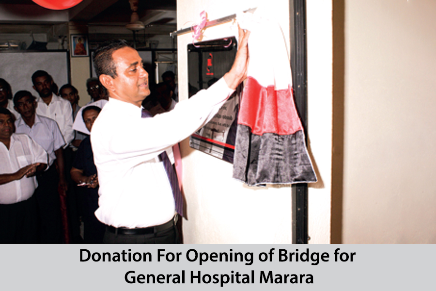 Donation For Opening of Bridge for General Hospital Marara