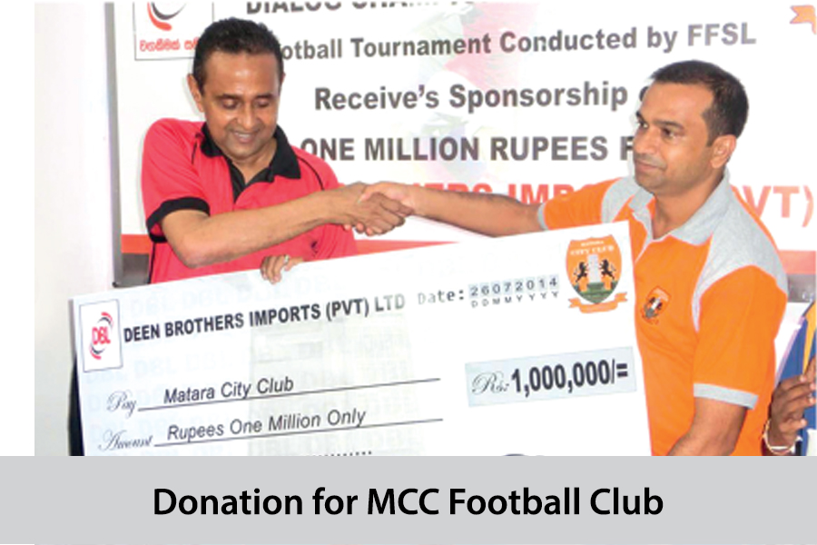 Donation for MCC Football Club