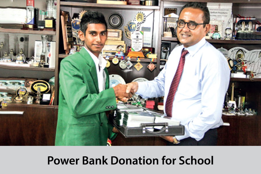 Power Bank Donation for School